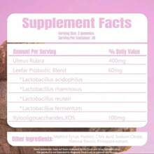 LEEFAR Women's Probiotic Gummies – PH Balance & Vaginal Dryness Support With Slippery Elm, Prebiotics & Lactobacillus Blend – Hawaiian Pineapple Flavor – 60 Gummies (Pack Of 1)