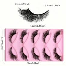 2 Packs Of 10 Pairs Of Long Cat Eye False Eyelashes - Holiday Gift, Slim, Elongated, Thick, And Exaggerated Effects - Reusable Strip-Shaped False Eyelashes, Creating A Charming Makeup Look, Perfect For Mother's Day