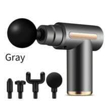 [Electric Massage Gun] 1200*2 Lithium Portable Electric Fascia Massage Gun - 4 Replaceable Massage Heads, 6-Speed Mode, Deep Tissue Impact Muscles, Relieve Muscle Tension, For Body, Back And Neck Massage With LCD Screen