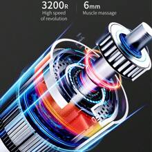 [Electric Massage Gun] 1200*2 Lithium Portable Electric Fascia Massage Gun - 4 Replaceable Massage Heads, 6-Speed Mode, Deep Tissue Impact Muscles, Relieve Muscle Tension, For Body, Back And Neck Massage With LCD Screen