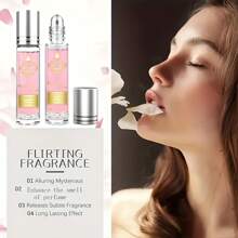 Women's Roll-On Perfume, Portable Roll-On Essential Oil, Perfume, Attractive Fragrance, Perfect For Travel, Office, Dating, Romantic Gift, Daily Makeup Essential