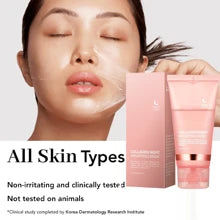 Collagen Overnight Wrapping Peel Off Facial Mask Pack - Elasticity & Hydration Care, Reduces Sagging & Dullness - Hydrolyzed Collagen For Glowing Skin - Korean Skin Care, Face Masks Skincare