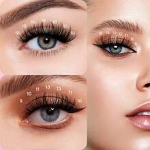 Eyelash Clusters 30D+40D+50D Kit Wispy Individual Lashes 680PCS D-Curly Lash Extension 8-18MM Natural Lashes Clusters With Glue, Tweezers, Remover, Lash Brush, Reusable DIY Eyelash Extensions For Beginners