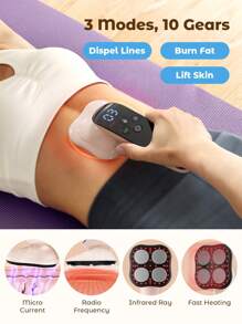 Teckwe Upgraded Cordless Massager Heads Body Sculpting Machine 4 Heads Pro Max Version Cellulite Massager, 4 IN 1 Stretch Marks Remover Body Beauty Machine For Belly Thigh Hip Leg, Pink