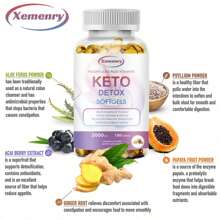 XEMENRY Keto Capsules - Weight Loss And Fat Burning, Ketogenic Diet Support, Energy Boost, Appetite Suppression, Suitable For Men And Women - 120pcs