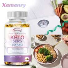 XEMENRY Keto Capsules - Weight Loss And Fat Burning, Ketogenic Diet Support, Energy Boost, Appetite Suppression, Suitable For Men And Women - 120pcs