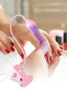 Mini UV LED Curing Lamp - USB Powered, Flexible Gooseneck, 360° Bend, Clamp-On Design For Gel Polish & Resin Crafts, Portable Manicure Light With Concentrated Glass Mirror , For Home And Nail Salon Use