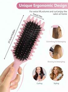 Curl Defining Brush, Curl Hair Brush, Curl Define Styling Brush, For Combing And Shaping Men's And Women's Curls To Reduce Pulling,Hair Brush,Comb,Hair Tools,Hair Products And Accessories For Barber Salon Beauty Travel Essentials,Back To School,Travel Hol