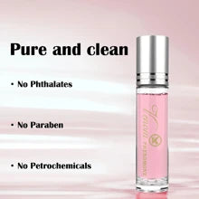 3-Pack Female Pheromone Perfume - Fresh Scent, Alcohol-Free, Long-Lasting 0.34 Oz Rollerball Design, Pink And Gold Design, Ideal Valentine's Day Or Birthday Gift