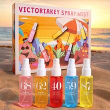40ml Floral & Fruity & Food Notes Perfume Set, 5 Counts/Set Long Lasting Floral Oriental Fragrance For Women, Daily Use Or Gifts, Perfect For All Occasions Perfume Collection, Floral Scents Perfume, Eau De Toilette