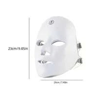 7 Color LED Mask] 7 Color LED Facial Skin Care Mask - Reusable, Portable With Eye Protection, Unisex Christmas Gift