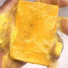 Turmeric & Kojic Soap, Lemon Turmeric & Kojic Acid Brightening Soap, Natural Organic Turmeric Face & Bath Soap Bar For Face & Body, Deep Cleansing & Smoothing Skin