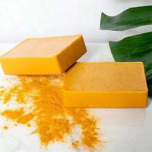 Turmeric & Kojic Soap, Lemon Turmeric & Kojic Acid Brightening Soap, Natural Organic Turmeric Face & Bath Soap Bar For Face & Body, Deep Cleansing & Smoothing Skin