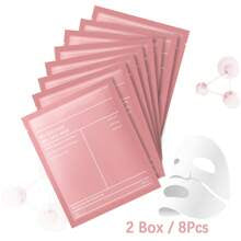 8 Pcs Collagen Deep Facial Mask, Including Moisturizing Facial Mask, Collagen, Hyaluronic Acid, Alcohol-Free, Suitable For All Light Beige Types, Unisex-Adult, Light Beige Care, Local Warehouse