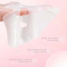8 Pcs Collagen Deep Facial Mask, Including Moisturizing Facial Mask, Collagen, Hyaluronic Acid, Alcohol-Free, Suitable For All Light Beige Types, Unisex-Adult, Light Beige Care, Local Warehouse