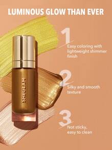SHEGLAM Sunkissed Body Highlighter-Eros Liquid Highlighter Liquid Shimmer Long Wear Brightening Glow Body Highlighter Brand Beauty Makeup Face Paint Cosmetic For Women Girls Perfect For Fall Winter Ideal For Y2K Fancy Fashion Suitable For Birthday Christm