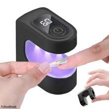 Portable Mini Nail Dryer Lamp, USB Rechargeable Nail Gel Curing Light, For Gel Polish & Nail Art, Suitable For Home DIY