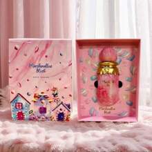 Paris Corner Marshmallow Blush Women's Perfume - Alcohol-Free Floral Scent, Liquid Perfume With 3-5% Concentration, Elegant Pink & Golden Design For Daily Wear, Work, Dates, Valentine's Day Gift, Travel Perfume Bottle