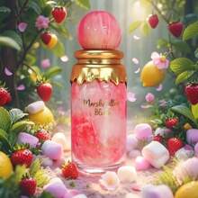 Paris Corner Marshmallow Blush Women's Perfume - Alcohol-Free Floral Scent, Liquid Perfume With 3-5% Concentration, Elegant Pink & Golden Design For Daily Wear, Work, Dates, Valentine's Day Gift, Travel Perfume Bottle