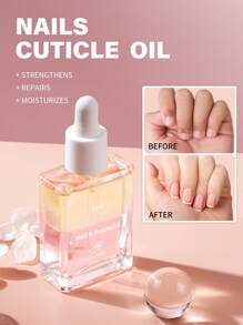 Cherry Blossom Double-Layer Cuticle Oil - 0.5 Fl.Oz. | Nourishing Formula With Delicate Fragrance | Ideal For Nail & Cuticle Care | Deep Nourishment, Fast Absorption, Long-Lasting Moisture | Enhances Nail Health & Gloss