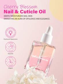 Cherry Blossom Double-Layer Cuticle Oil - 0.5 Fl.Oz. | Nourishing Formula With Delicate Fragrance | Ideal For Nail & Cuticle Care | Deep Nourishment, Fast Absorption, Long-Lasting Moisture | Enhances Nail Health & Gloss