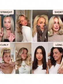 4/5 Piece Set Of Women's Curling Tools, Silky And Supple Heat-Free Curling Hair Set, Including Curling Iron And Electric Curling Iron, Suitable For Sleeping, High Resilience Rubber Filling, Softer And More Durable, Easy To Create Curly Hair, A Must-Have F