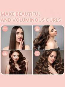 4/5 Piece Set Of Women's Curling Tools, Silky And Supple Heat-Free Curling Hair Set, Including Curling Iron And Electric Curling Iron, Suitable For Sleeping, High Resilience Rubber Filling, Softer And More Durable, Easy To Create Curly Hair, A Must-Have F