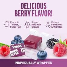MONTUE Force Factor Hair Accelerator Soft Chews, Hair Vitamins For Women And Men With Clinically Studied Lustriva And Biotin, Promotes Thicker, Fuller, Stronger Hair, Mixed Berry, 60 Soft Chews
