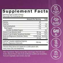 MONTUE Force Factor Hair Accelerator Soft Chews, Hair Vitamins For Women And Men With Clinically Studied Lustriva And Biotin, Promotes Thicker, Fuller, Stronger Hair, Mixed Berry, 60 Soft Chews