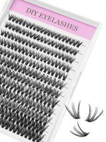 Lash Extension Kit 40D Lash 200pcs Clusters Kit Lash Bond And Seal Waterproof Individual Lashes Kit DIY Lash Extension Kit Lash Tweezers Eyelash Extension Kit (Set 40D-0.07D-9-16Mix) Lash Clusters Kit,Lashes,Eyelashes,Fake Lashes