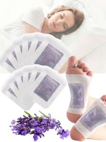 50pcs Lavender Foot Patches - Designed For Deep Acupuncture Point Penetration, Soothing Foot Care, Moisture Wicking, A Must-Have For Foot Care All Year Round, Foot Care Products, Suitable For Daily Use, Bring A Relaxing Foot Bath Experience, And Are The P
