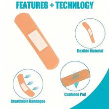 80 PE Soft Rubber Bandages, Waterproof And Breathable, Multi-Layer Waterproof And Breathable With Padding For Wound Care, Multipack, Includes Knuckle Bandages For Emergency Kit Bag