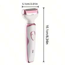 New 4-In-1 Multifunction Electric Shaver, Portable Rechargeable Electric Facial Hair Trimmer With 4 Heads, Women Electric Beauty Shaver