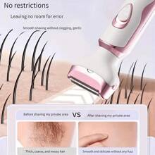 New 4-In-1 Multifunction Electric Shaver, Portable Rechargeable Electric Facial Hair Trimmer With 4 Heads, Women Electric Beauty Shaver