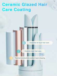 Automatic Curling Iron, Hair Curler Wand Rotating, 4 Adjustable Temperature Levels, Fast Self Spinning Styling, Quick Heating, 28mm Large Wave Curls Suitable For Slouchy People, Easy To Use