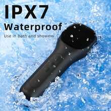 Facial Cleansing Brush Portable Waterproof Rechargeable Face Wash Brush, Electric Deep Cleaning For Men &Amp; Women (Black)