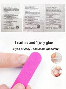 24pcs/Set Elegant Gradient Pink & White Almond-Shaped Nail Stickers With 3D Floral & Pearl Decor, Includes Gel Polish And Nail File, Suitable For Girls/Women For Daily, Party, Autumn Nails