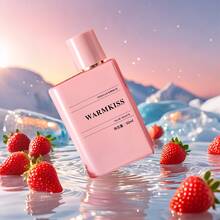 Strawberry Pink Sugar Eau De Toilette Perfume For Women, Floral + Fruity Scent, Notes Of Raspberry, Cotton Candy, And Vanilla, Sweet And Sensual Fragrance