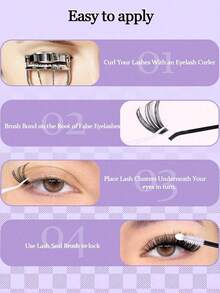 640PCS 50D+60D+80D+100D Curl Natural Lash Clusters – Wispy Eyelash Extensions, Soft & Comfortable Cluster Lashes, 0.31"–0.63" Mixed Length, Reusable Faux Mink Lashes For Natural To Bold Look, Perfect For Daily Wear, Wedding, Party, Christmas, Valentine's,