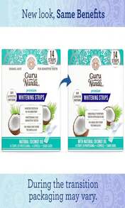 GuruNanda Teeth Whitening Strips - 7-Day Treatment With Non-Slip, Dry Strip Technology - Whitening Designed With Care For A Brighter Smile
