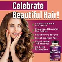 Hair Growth Vitamins For Women – Biotin 10,000mcg, Collagen, OptiMSM®, GoMCT®, Saw Palmetto – Supports Stronger Hair, Skin & Nails – 60-Day Supply