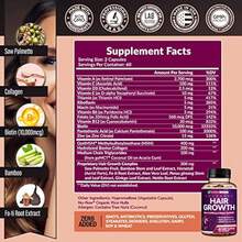 Hair Growth Vitamins For Women – Biotin 10,000mcg, Collagen, OptiMSM®, GoMCT®, Saw Palmetto – Supports Stronger Hair, Skin & Nails – 60-Day Supply