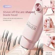 2-In-1 Electric Shaver, Suitable For Women - Dual Head Bikini Trimmer, Wet & Dry Use, Cordless Rechargeable Painless Hair Remover For Bikini, Eyebrows, Underarms And Face - Gentle Beige Friendly, Painless, Portable, USB Charging, Lithium Battery, Ergonomi