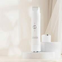 2-In-1 Electric Shaver, Suitable For Women - Dual Head Bikini Trimmer, Wet & Dry Use, Cordless Rechargeable Painless Hair Remover For Bikini, Eyebrows, Underarms And Face - Gentle Beige Friendly, Painless, Portable, USB Charging, Lithium Battery, Ergonomi