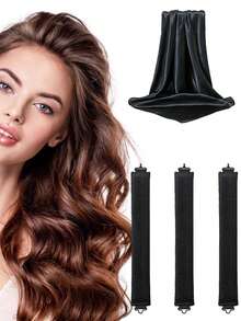 4/5 Piece Set Of Women's Curling Tools, Silky And Supple Heat-Free Curling Hair Set, Including Curling Iron And Electric Curling Iron, Suitable For Sleeping, High Resilience Rubber Filling, Softer And More Durable, Easy To Create Curly Hair, A Must-Have F