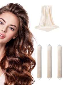 4/5 Piece Set Of Women's Curling Tools, Silky And Supple Heat-Free Curling Hair Set, Including Curling Iron And Electric Curling Iron, Suitable For Sleeping, High Resilience Rubber Filling, Softer And More Durable, Easy To Create Curly Hair, A Must-Have F