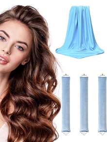 4/5 Piece Set Of Women's Curling Tools, Silky And Supple Heat-Free Curling Hair Set, Including Curling Iron And Electric Curling Iron, Suitable For Sleeping, High Resilience Rubber Filling, Softer And More Durable, Easy To Create Curly Hair, A Must-Have F