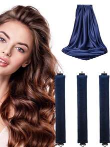 4/5 Piece Set Of Women's Curling Tools, Silky And Supple Heat-Free Curling Hair Set, Including Curling Iron And Electric Curling Iron, Suitable For Sleeping, High Resilience Rubber Filling, Softer And More Durable, Easy To Create Curly Hair, A Must-Have F