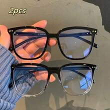 3pcs Blue Light Blocking Glasses - Fashion Square Fake Eyeglasses, Anti Ray Computer Gaming Glasses, Blue Blockers Glasses For Women/Men