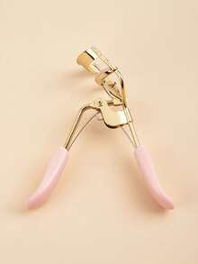 [Exquisite Gold - Pink Eyelash Curler] With A Gold - Pink Color Scheme, It Looks Great. The Silicone Cushion Is Gentle And Won't Harm The Eyelashes, And It Can Easily Create A Natural And Long - Lasting Curled Shape. The Handle Fits The Hand Shape, Provid